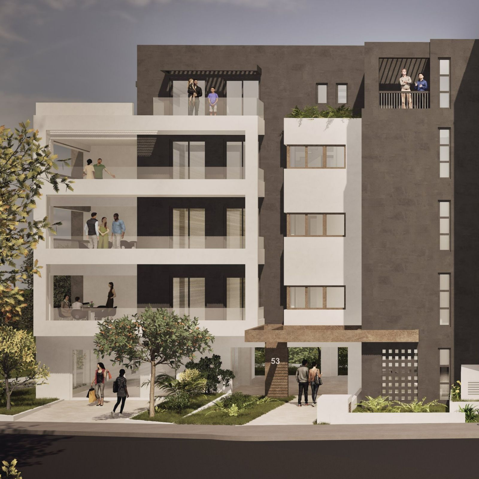 Apartment 52 m², Center